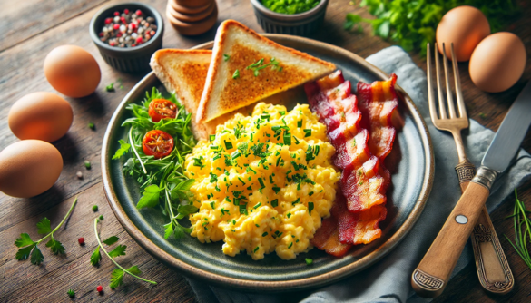 jajecznica z boczkiem