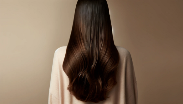 długie brązowe włosy