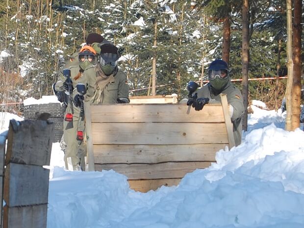 Paintball zimą