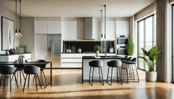 wnętrze nowoczesniej kuchni
