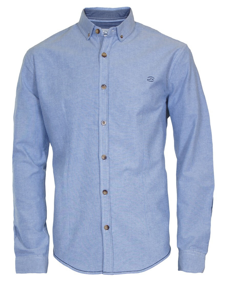 męska niebieska koszula