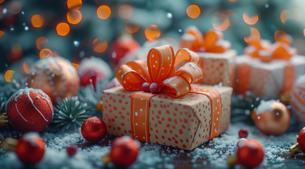 prezenty wśród bombek