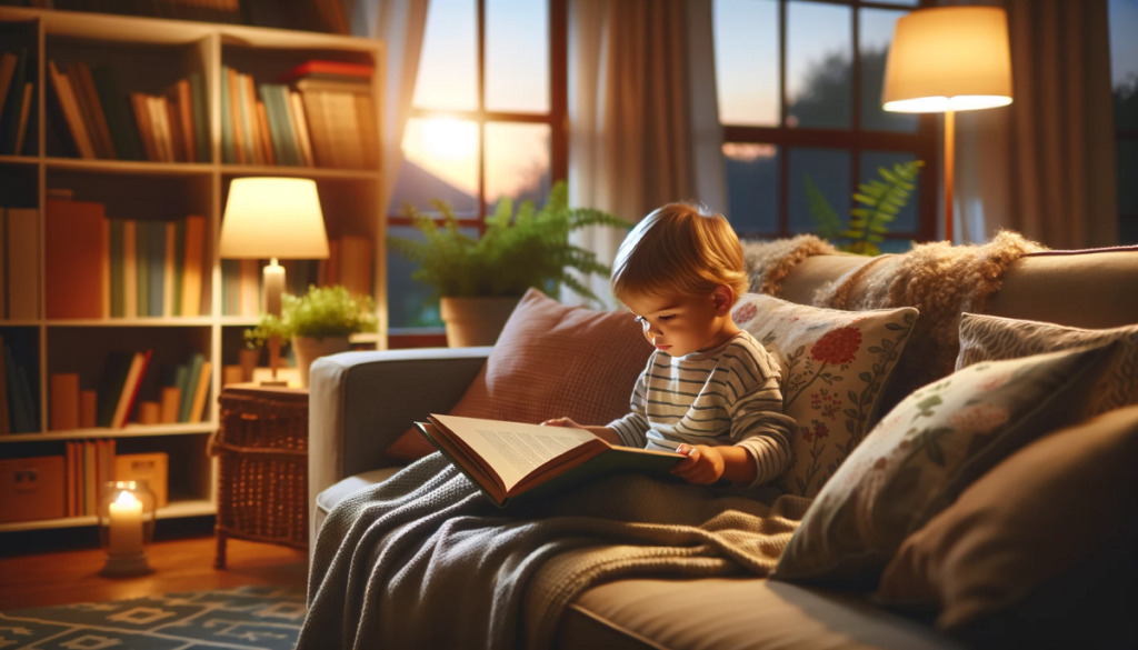 małe dziecko przegląda książkę