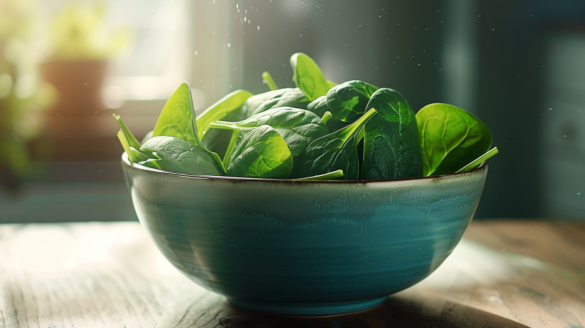 miska z baby szpinakiem