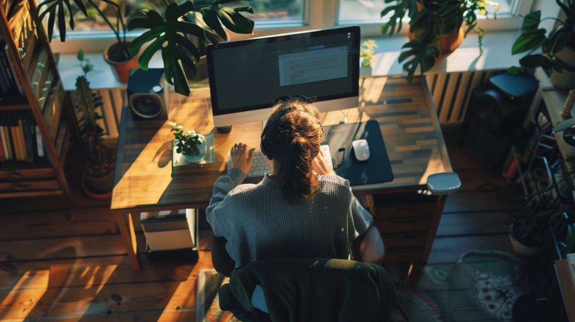 praca przy komputerze