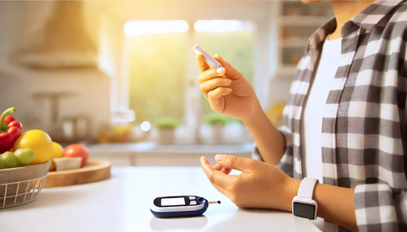 pomiar poziomu glukozy we krwi